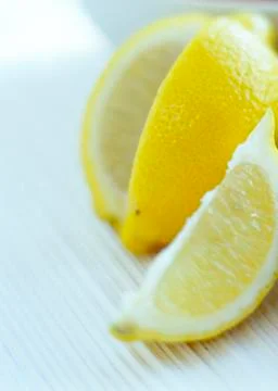 Lemon slices Foto stock