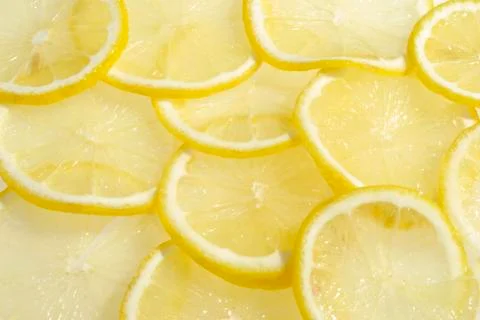 The lemon slices Foto stock
