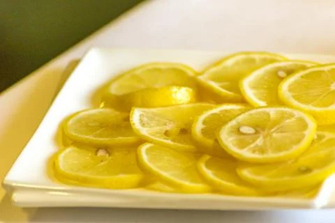 Lemon slices Stock Photos