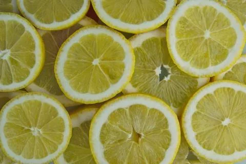 Lemon slices Stock Photos