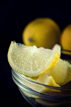 Lemon slices Stock-Fotos