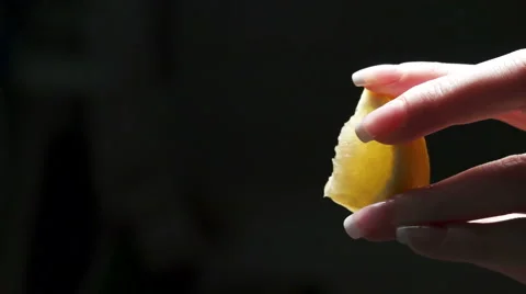 Lemon slow motion Stock Footage 49550523