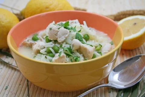 Lemon soup Stock Photos