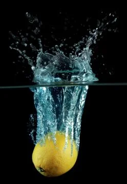 Lemon splash Stock Photos