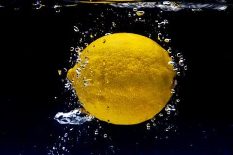 Lemon splash Stock Photos