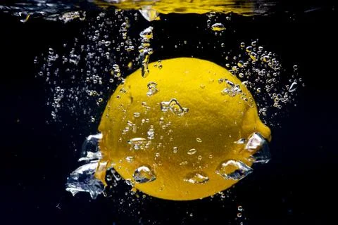 Lemon splash Stock Photos