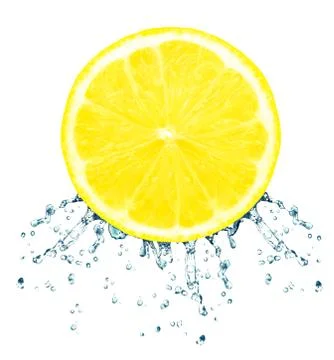 Lemon splash Stock Photos