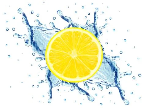Lemon splash Stock Photos