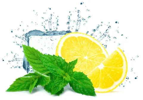 Lemon splash Stock Photos
