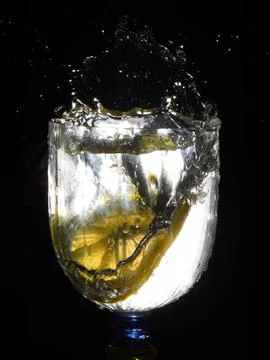 Lemon splash Stock Photos