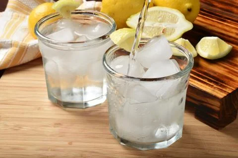Lemon spritzer Stock Photos
