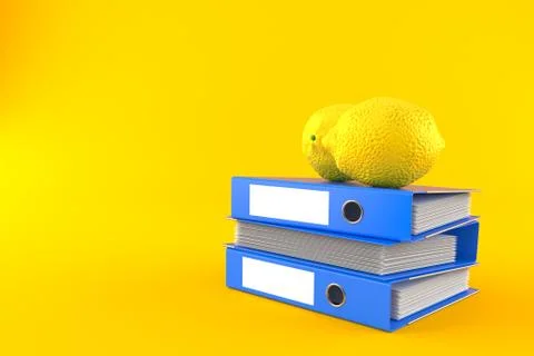 Lemon with stack of coins Stockillustratie
