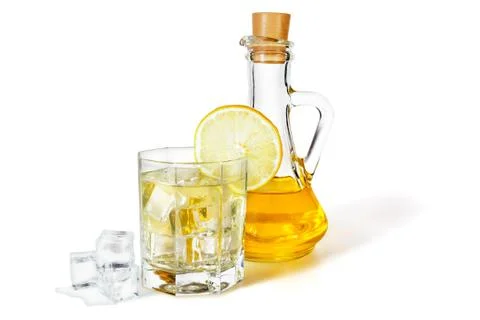 Lemon syrup Stockfoto's