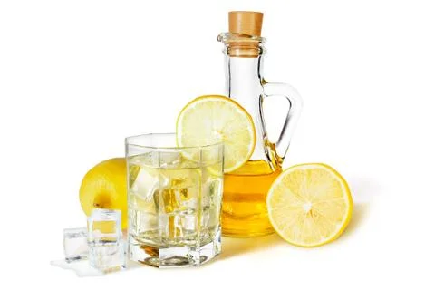 Lemon syrup Stock Photos