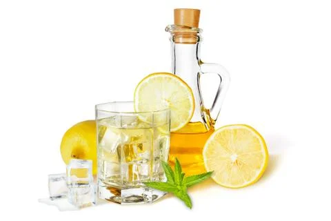 Lemon syrup Stock Photos