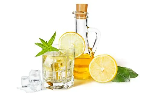 Lemon syrup Stock Photos