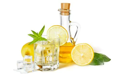 Lemon syrup Stock Photos