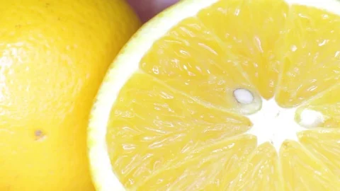Lemon on a table Stock Footage 81068824