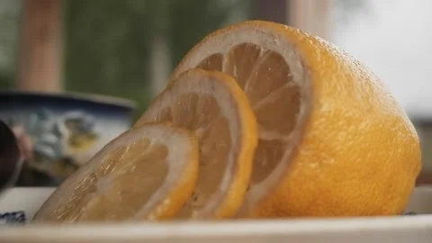 Lemon on tar Stock Footage 164145483