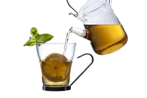 Lemon tea drink Stock Photos