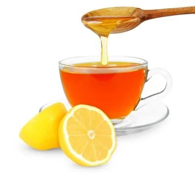 Lemon tea with honey Stock Photos
