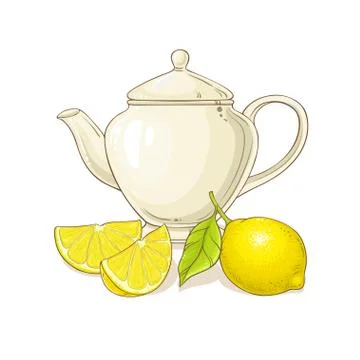 Lemon tea illustration Stock Illustration