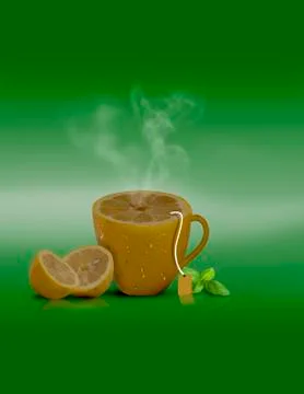 Lemon Tea 스톡 사진