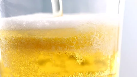 Lemon tea, Pouring Lemon tea into glass in slow motion Stock Footage 137903425
