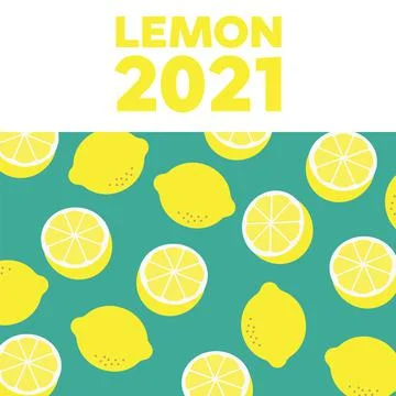 Lemon texture. Bright summer design. lemon background pattern Stock Illustration