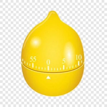 Lemon timer mockup, realistic style Stockillustratie
