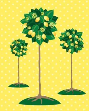 Lemon tree Illustrazione stock