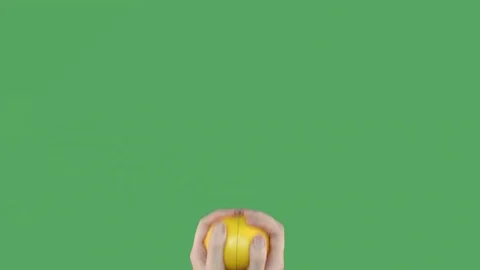 Lemon, two halves on green screen Stock-Footage 71628730