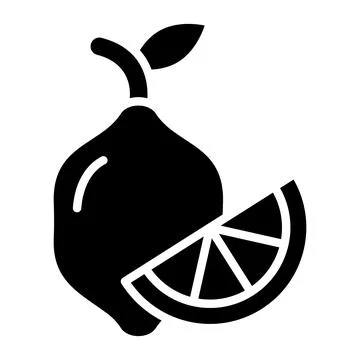 Lemon Vector Icon Design Illustration Stock Illustration