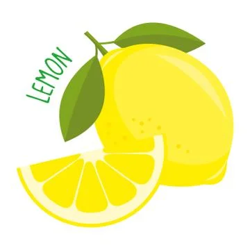 Lemon vector illustration isolated Stock Illustration