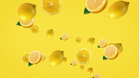 Lemon vortex video, lemon juice background video Stock Footage 279146729