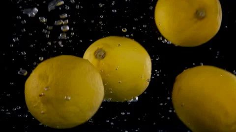 Lemon in water Stock Footage 219831585