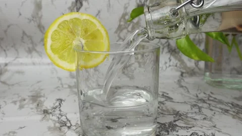 Lemon water Stock Footage 299955406