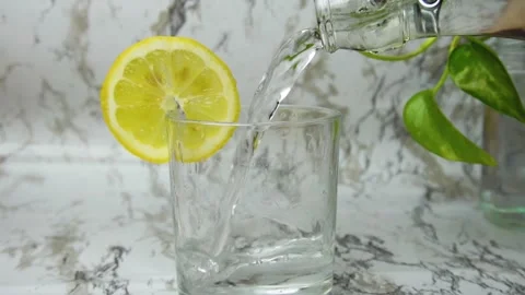 Lemon water Stock Footage 299955409