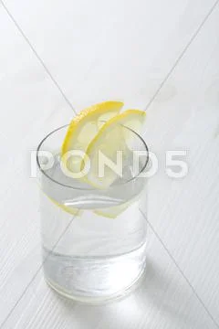 Lemon water Stock Photos