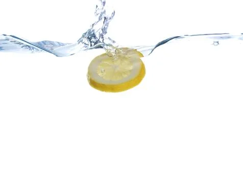 Lemon in water Foto stock