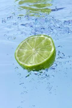 Lemon in water  Stock Photos