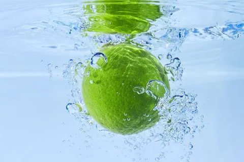 Lemon in water  Stock Photos