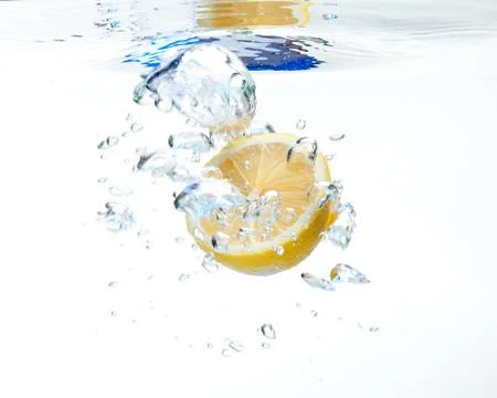 Lemon in the water Stock Photos
