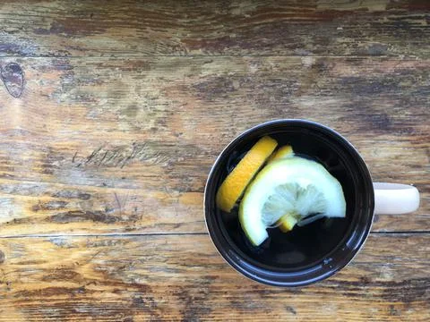 Lemon water Stock Photos