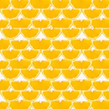 Lemon wedges on white background, pattern, texture, template, banner Stock Illustration
