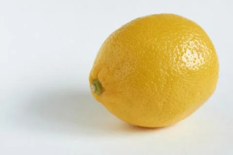Lemon on a white background. Close-up. Isolated. Stock Photos