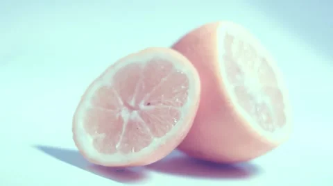 Lemon On White Background Stock Footage 59664897
