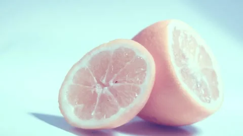 Lemon On White Background Stock Footage 59664899