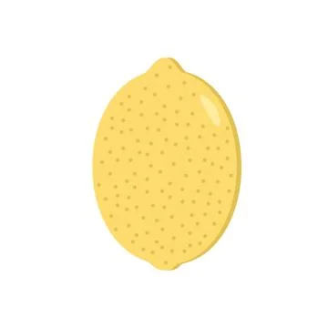 Lemon on a white background. The fruit. Illustration. Stock Illustration