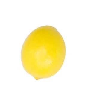 Lemon on a white background Stock Photos